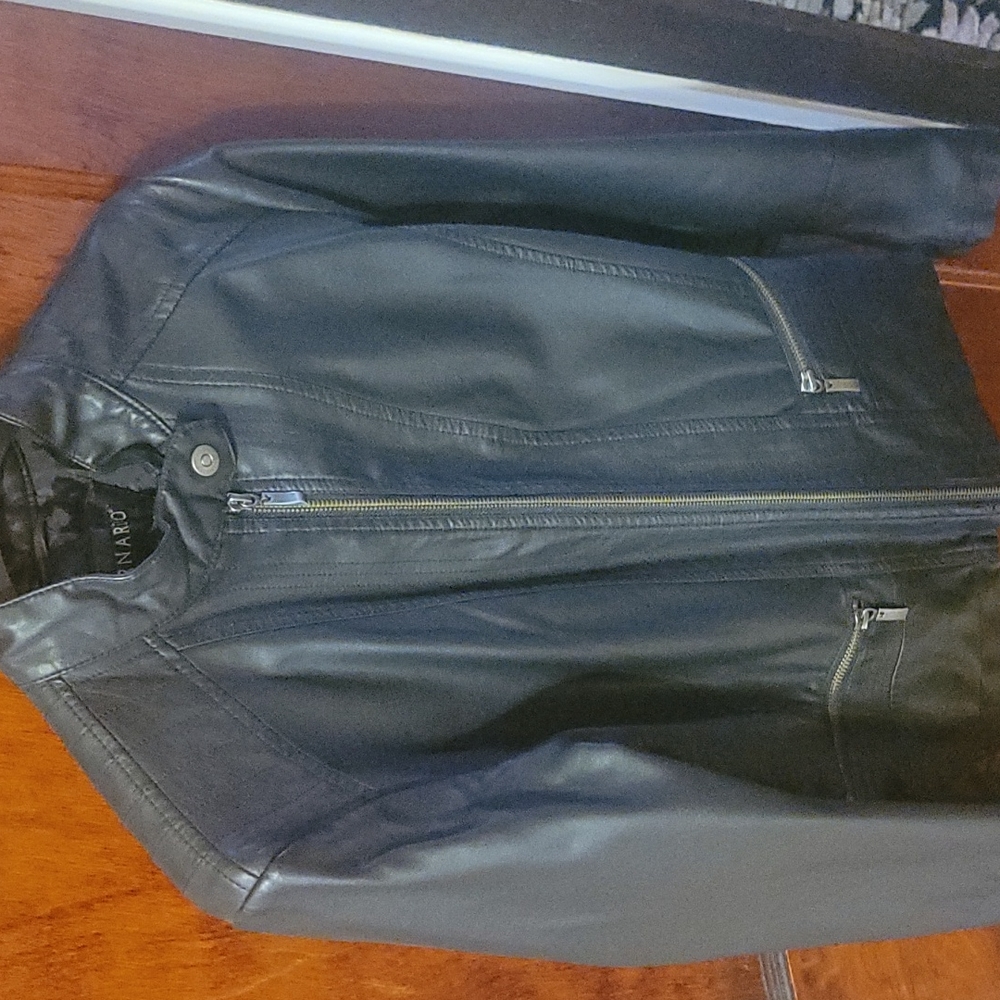 Faux-Leather Coat